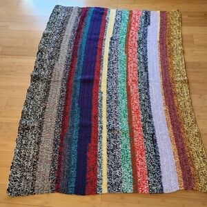 Vintage handmade crochet afghan throw blanket in excellent condition. 56" x 74"